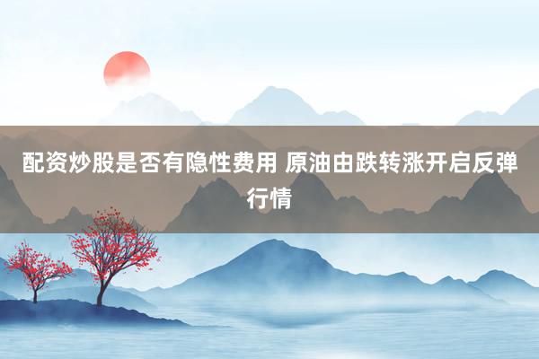 配资炒股是否有隐性费用 原油由跌转涨开启反弹行情